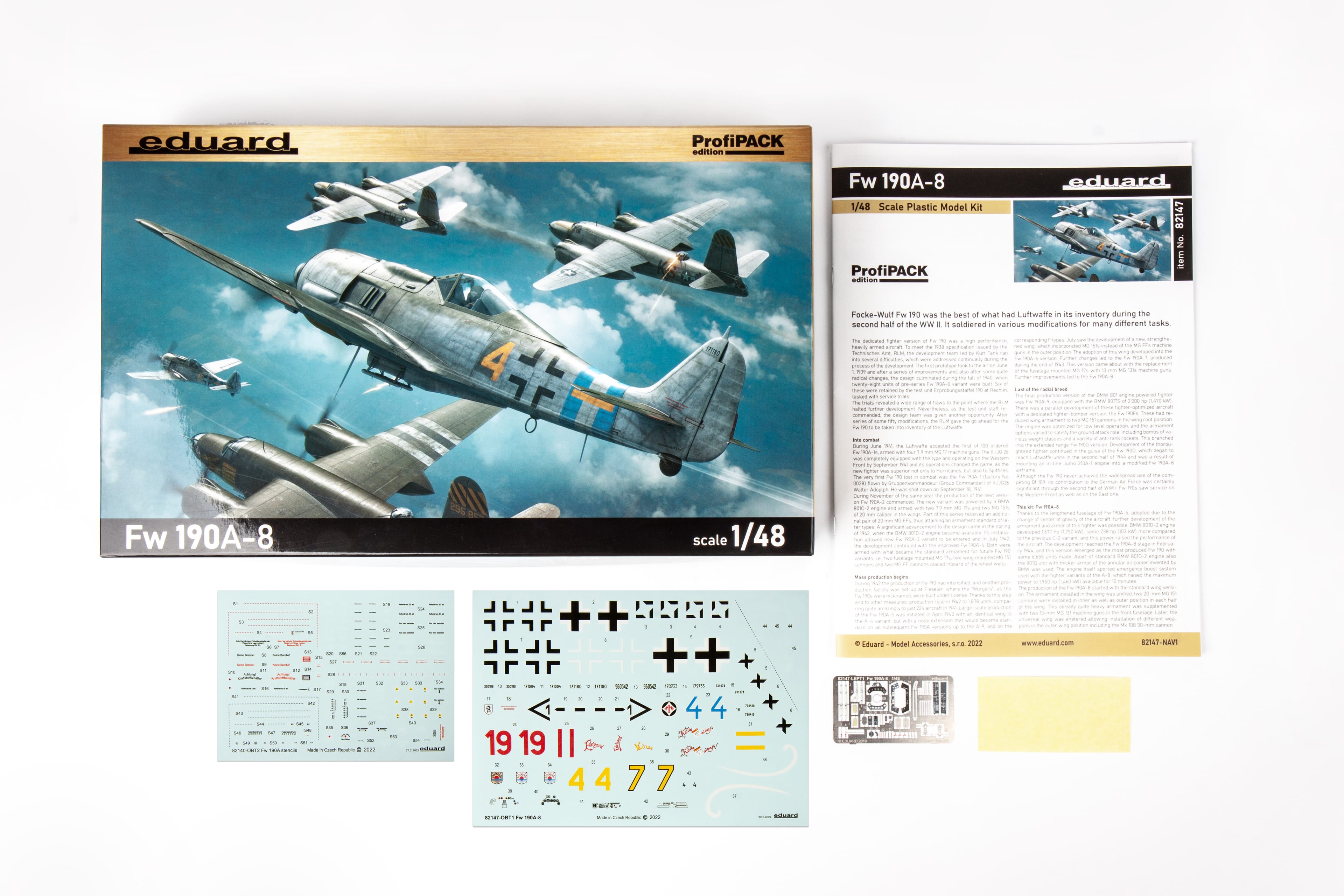 EDUARD 82147 1/48 Fw 190 A-8 ALMAN SAVAŞ UÇAĞI MAKETİ