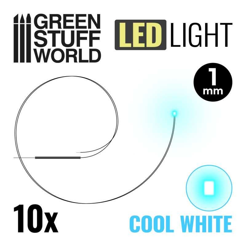 GREEN STUFF WORLD 1478 Cool White LED Lights 1mm - SOĞUK BEYAZ MICRO LED LAMBA