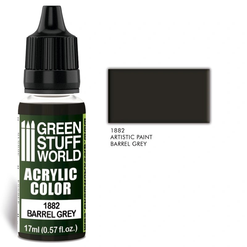 GREEN STUFF WORLD 1882 Acrylic Color BARREL GREY MAKET BOYASI