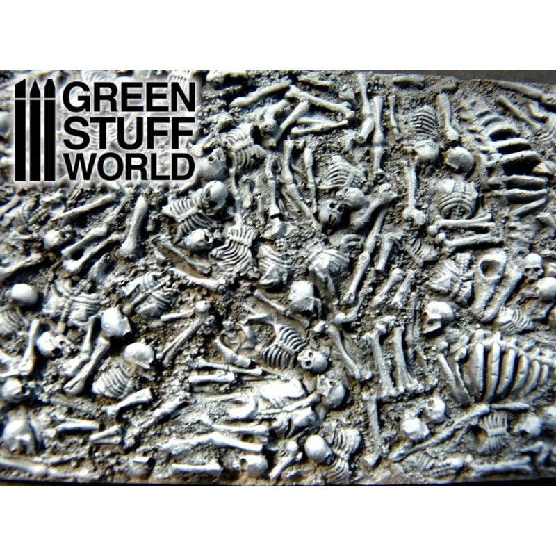 GREEN STUFF WORLD 1669 Crunch Times! Broken Bones Plates - KEMİK MEZARLIĞI ZEMİN PLAKALARI