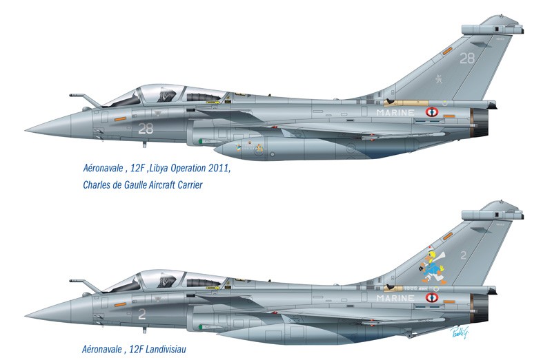 ITALERI 1319 1/72 Rafale M Opérations Extérieures 2011 SAVAŞ UÇAĞI MAKETİ