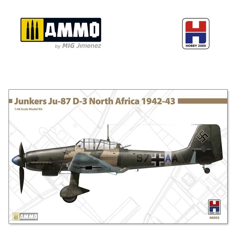 HOBBY 2000 48003 1/48 Junkers Ju-87D-3 North Africa 1942-43 SAVAŞ UÇAĞI MAKETİ
