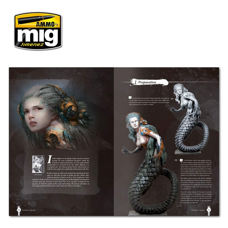 AMMO MIG 6125 Painting Secrets for Fantasy Figures English FİGÜR BOYAMA TEKNİKLERİ KİTABI