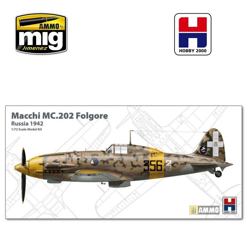HOBBY 2000 72007 1/72 Macchi MC.202 Russia 1942 Savaş Uçağı Maketi