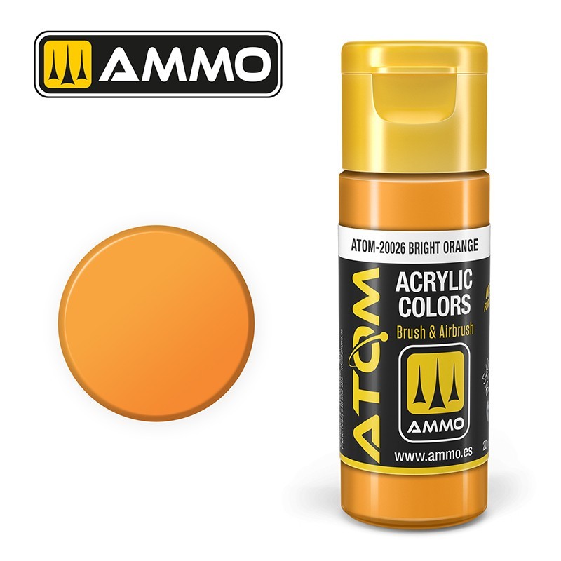 AMMO MIG ATOM 20026 Bright Orange AKRİLİK MAKET BOYASI