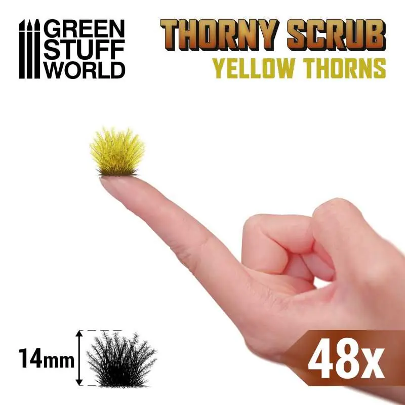 GREEN STUFF WORLD 11502 Thorny Scrubs - YELLOW THORNS - SARI DİKENLER