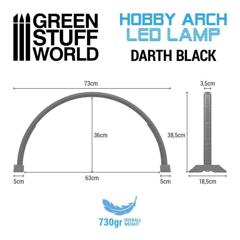 GREEN STUFF WORLD 11060 Hobby Arch LED Lamp Darth Black - KEMER LED LAMBA SİYAH