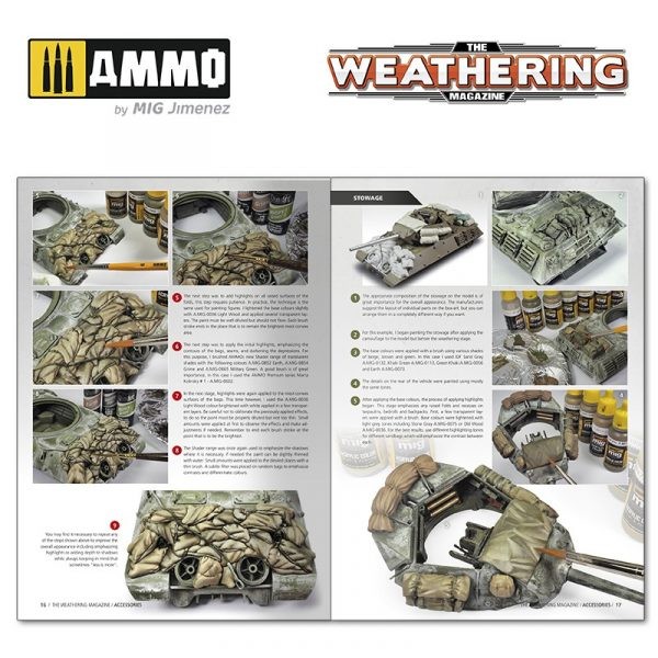 AMMO MIG 4531 THE WEATHERING MAGAZINE #32 – ÇOK ÇEŞİTLİ AKSESUAR BOYAMA TEKNİKLERİ DERGİSİ