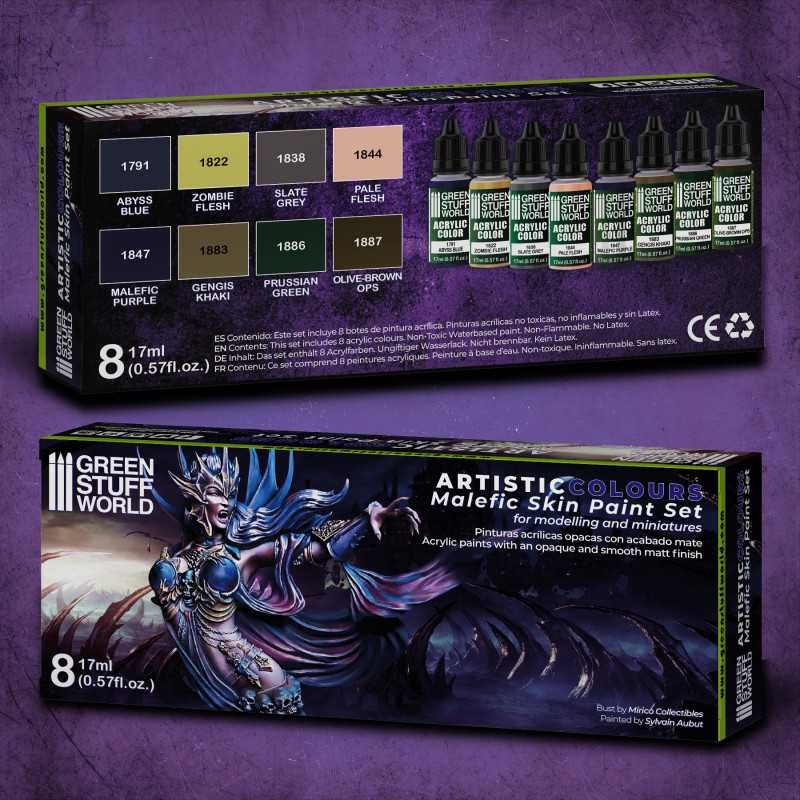 GREEN STUFF WORLD 10122 Paint Set - Malefic Skin BOYAMA SETİ