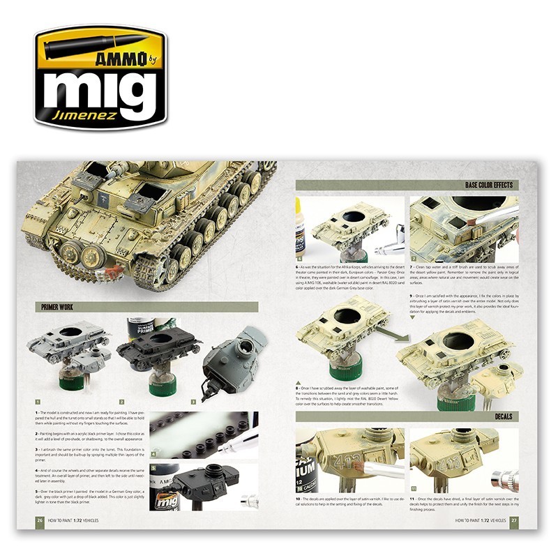 AMMO MIG 6019 THE WEATHERING SPECIAL How to Paint 1/72 Military Vehicles (English) - 1/72 ASKERİ ARAÇLAR BOYAMA TEKNİKLERİ KİTABI