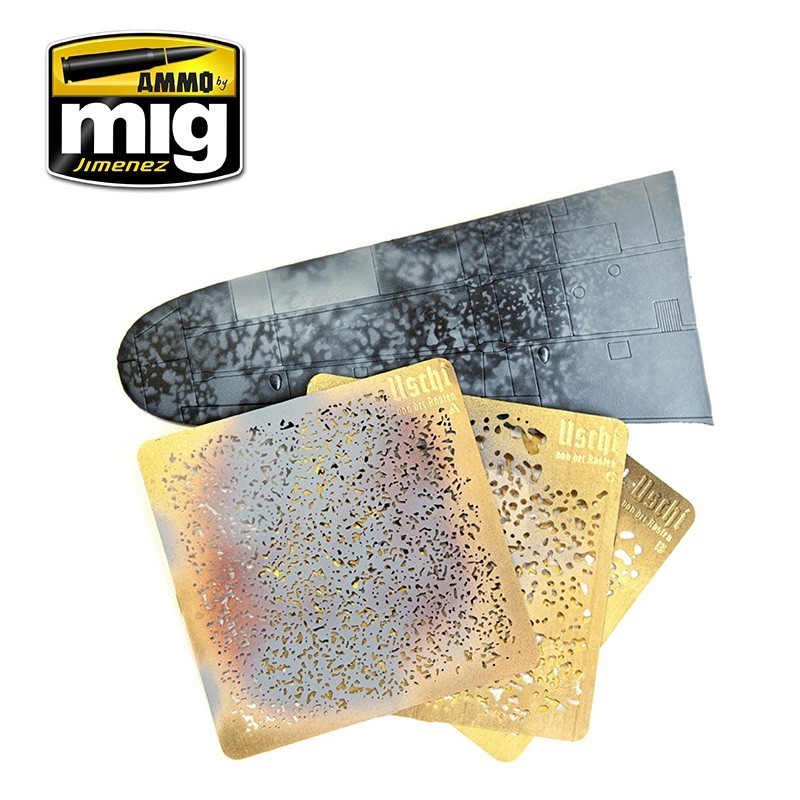 AMMO MIG 8035 Airbrush Stencil  ASİT İNDİRME EFEKT ŞABLONLARI