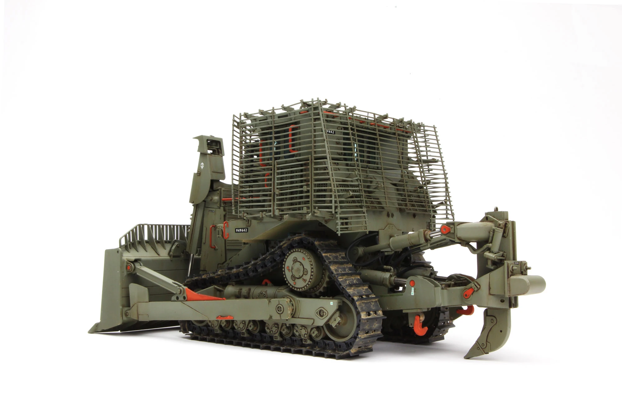 MENG SS-010 1/35 D9R ARMORED BULLDOZER w/SLAT ARMOR ASKERİ ARAÇ MAKETİ