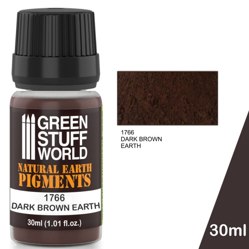 GREEN STUFF WORLD PİGMENT - 1766 DARK BROWN EARTH