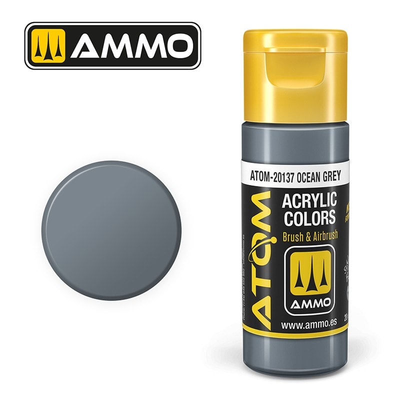 AMMO MIG ATOM 20137 Ocean Grey OKYANUS GRİSİ  AKRİLİK MAKET BOYASI