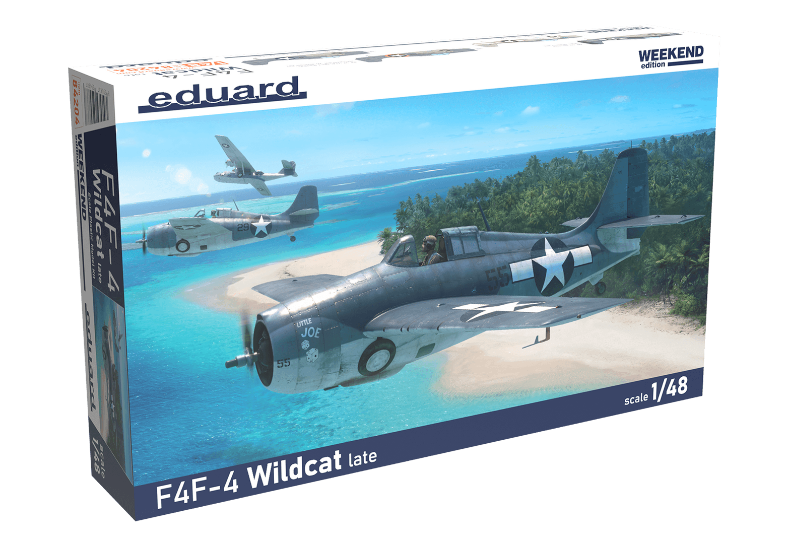  EDUARD 84204 1/48 F4F-4 Wildcat Late SAVAŞ UÇAĞI MAKETİ