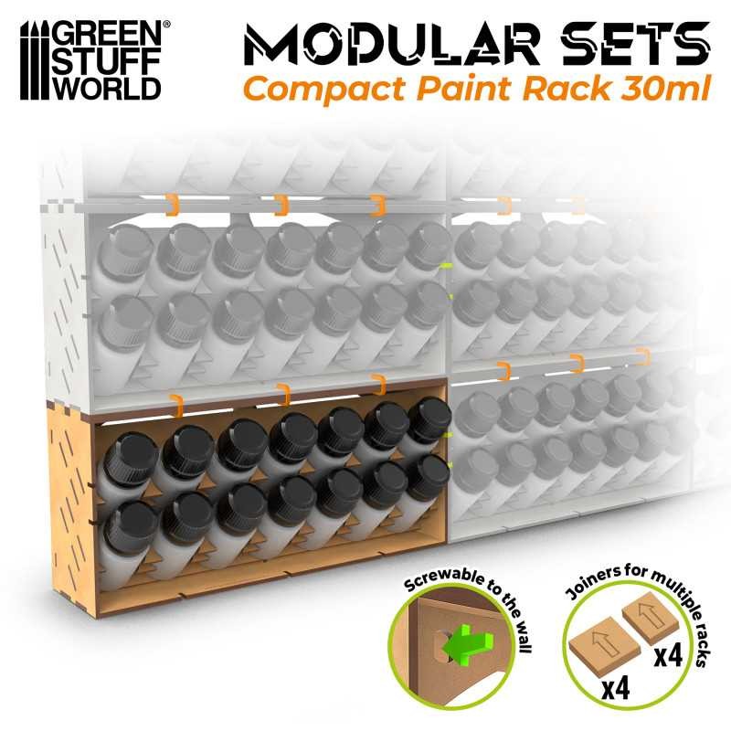 GREEN STUFF WORLD 14173 Vertical Paint Organizer 30ml COMPACT -14'LÜ BOYA STANDI 30 ML
