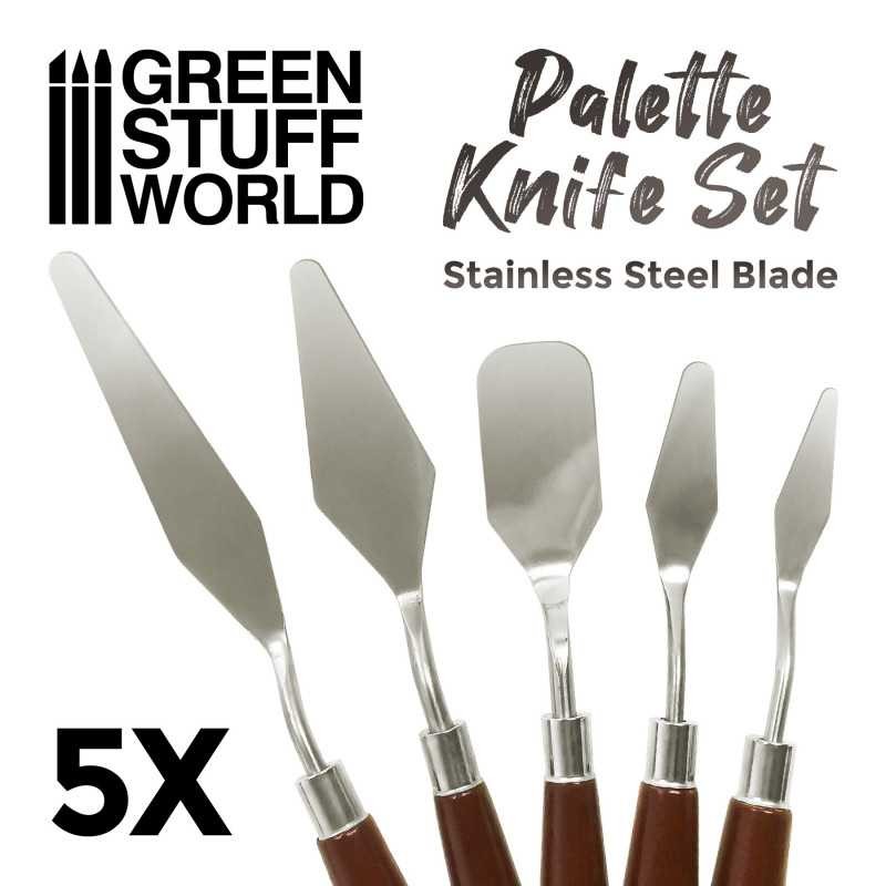 GREEN STUFF WORLD 3105 Palette Knife Modeling Spatulas Tools - 5'li SPATULA SETİ