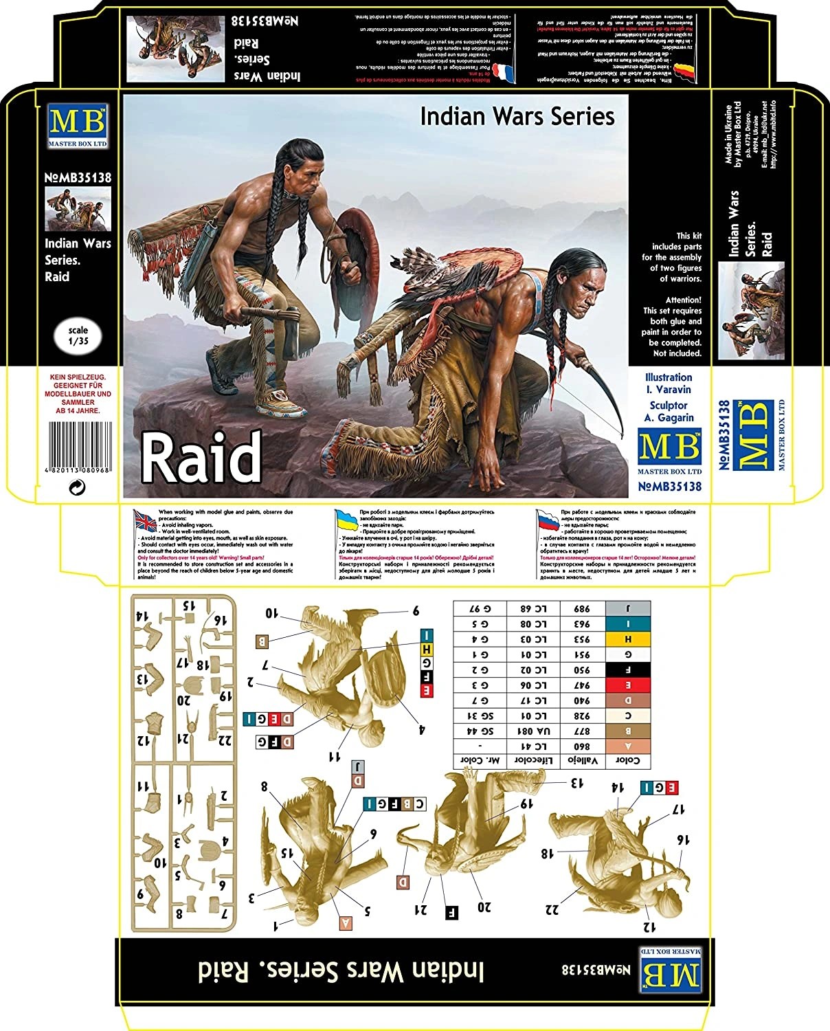 MASTER BOX 1/35 35138 "Indian Wars Series. Raid"