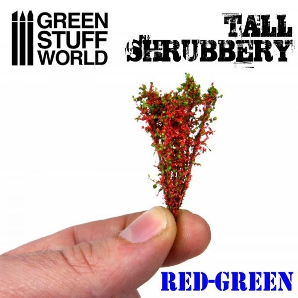 GREEN STUFF WOLRD 9929 TALL SHRUBBERY RED GREEN – UZUN ÇALI KIRMIZI YEŞİL