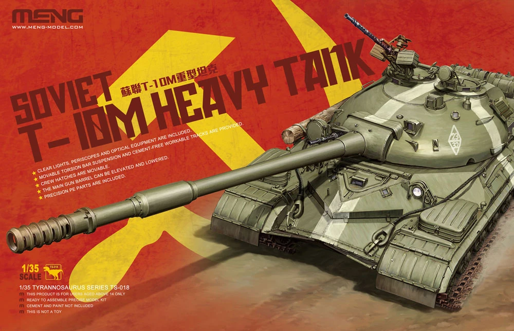 MENG TS-018 1/35 T-10M HEAVY TANK SOVYET TANK MAKETİ