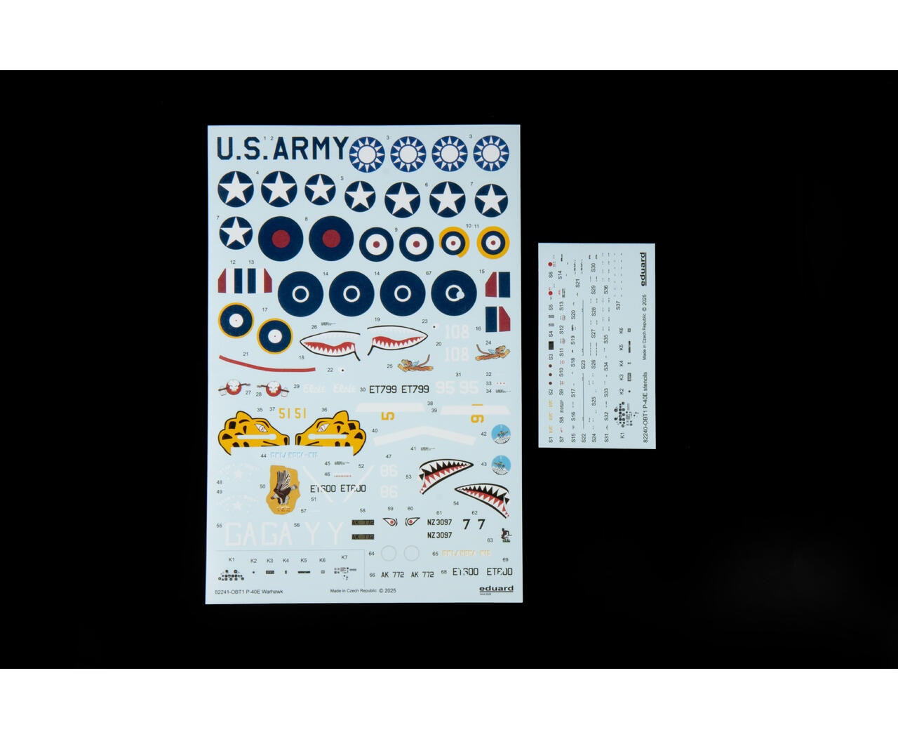 EDUARD 82241 1/48 P-40E Warhawk SAVAŞ UÇAĞI MAKETİ