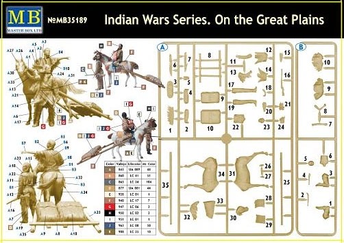 MASTER BOX 1/35 35189 "Indian Wars Series. On the Great Plains"