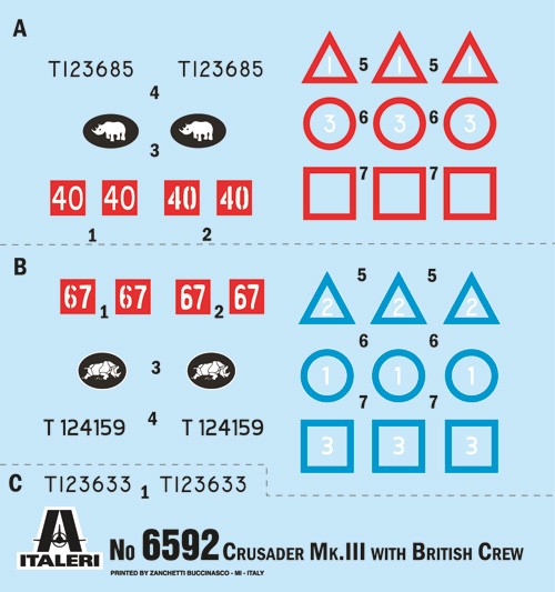 ITALERI 6592 1/35 Crusader Mk. III with British Crew İNGİLİZ ASKERLERİ VE TANK MAKETİ SETİ