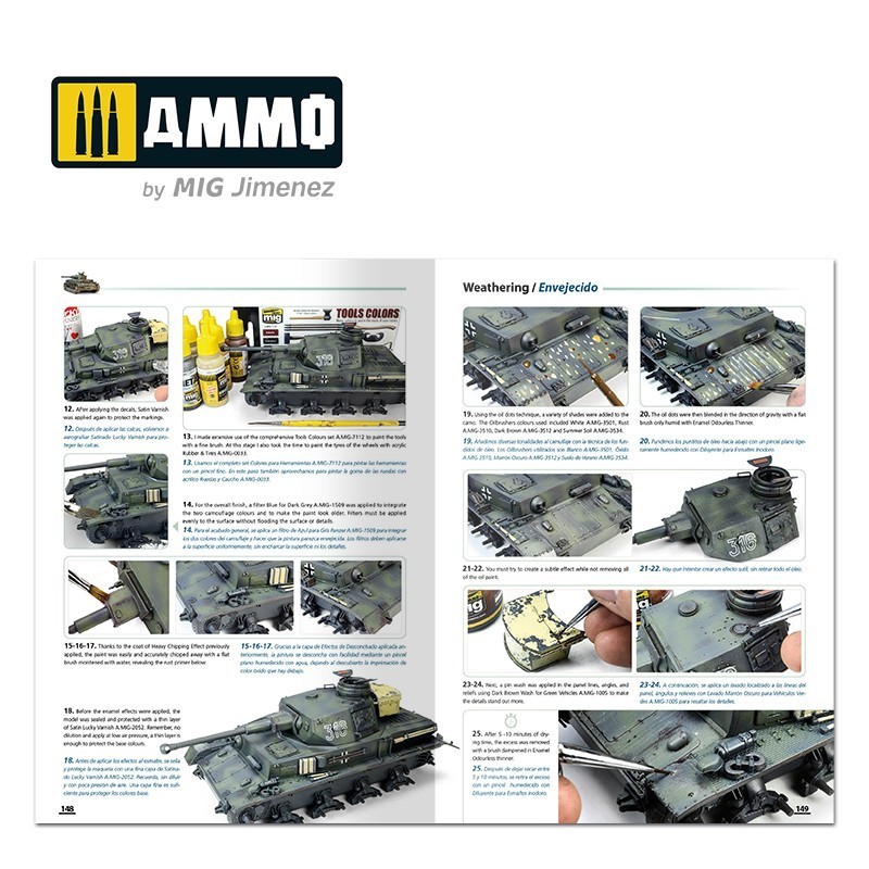 AMMO MIG 6037 How to Paint Early WWII German Tanks İKİNCİ DÜNYA SAVAŞI ALMAN TANKLARI İLK DÖNEM BOYAMA TEKNİKLERİ KİTABI