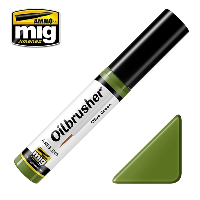 AMMO MIG 3505 OILBRUSHER Olive Green ÖZEL YAĞLI BOYA