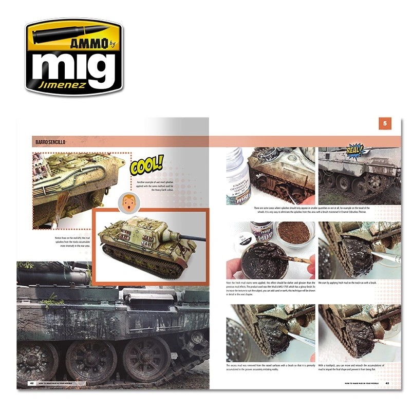 AMMO MIG 6210 MODELLING SCHOOL - HOW TO MAKE MUD IN YOUR MODELS (English) MAKETLERDE ÇAMUR YAPMA TEKNİKLERİ KİTABI