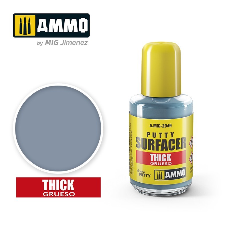 AMMO MIG 2049 Putty Surfacer Thick (30mL) - Kalın Sıvı Macun