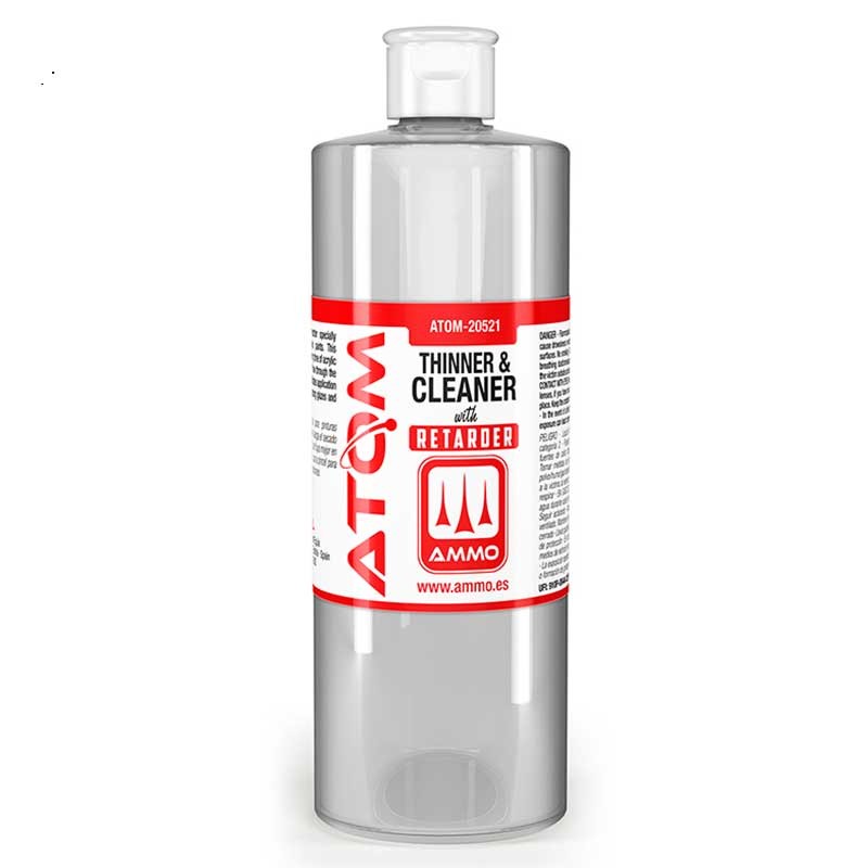 AMMO MIG 20521 ATOM Thinner and Cleaner with Retarder 400mL - ATOM Geçiktiricili Akrilik Boya Seyreltici Tiner ve Temizlik Solüsyonu