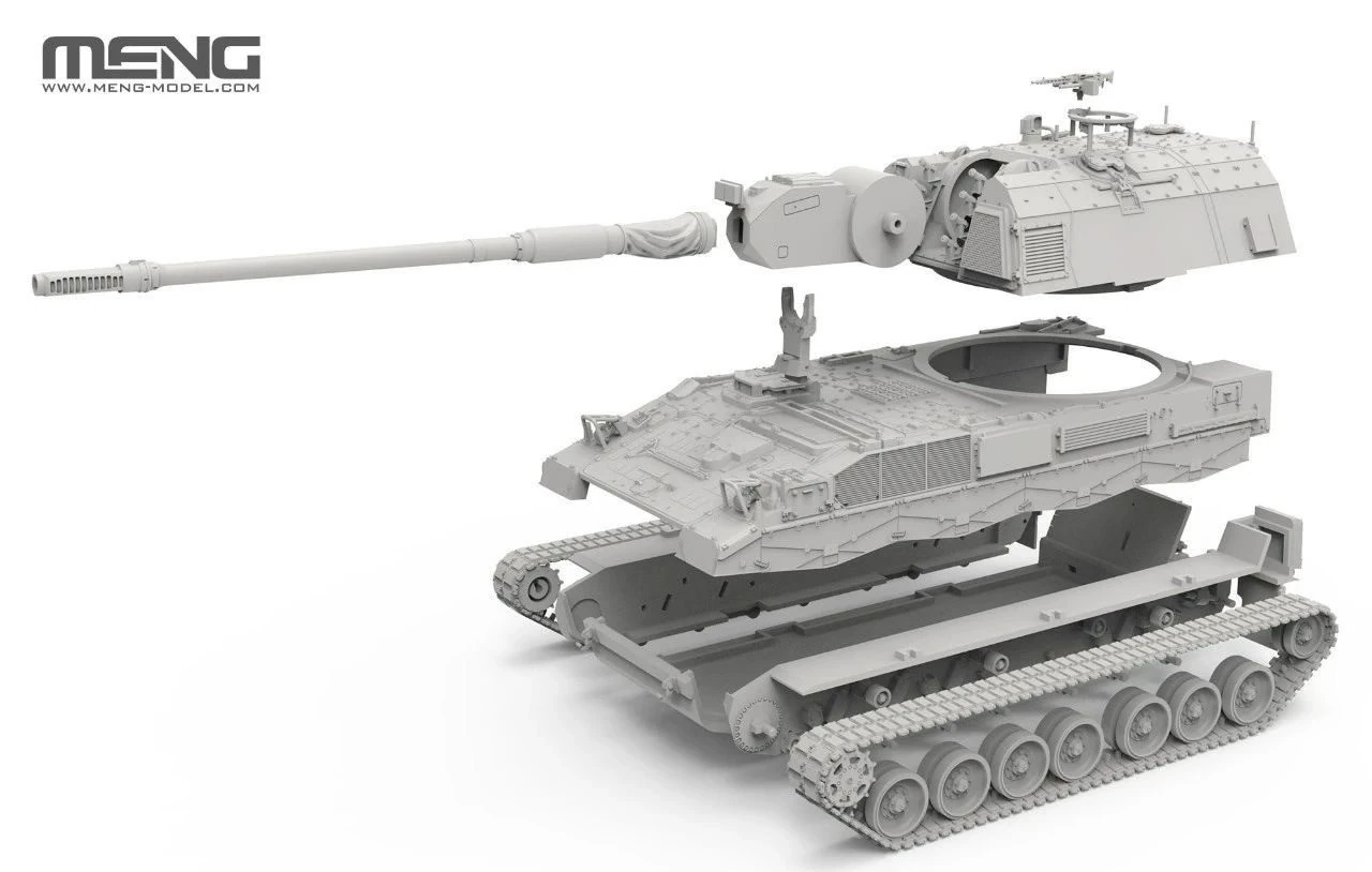 MENG 72-008 1/72 German Panzerhaubitze 2000 Self-propelled Howitzer KUNDAĞI MOTORLU TOP MAKETİ
