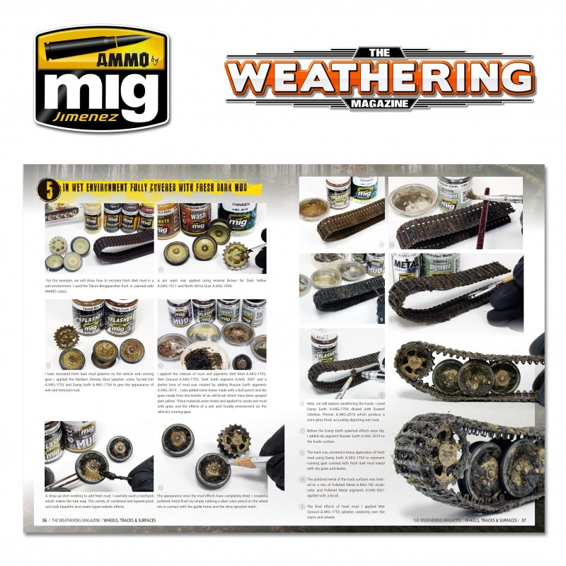  AMMO MIG 4524 THE WEATHERING MAGAZINE #25 – Wheels, Tracks & Surfaces ENGLISH