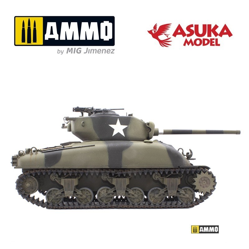 ASUKA MODEL 35047 1/35 M4A1 76mm Sherman TANK MAKETİ