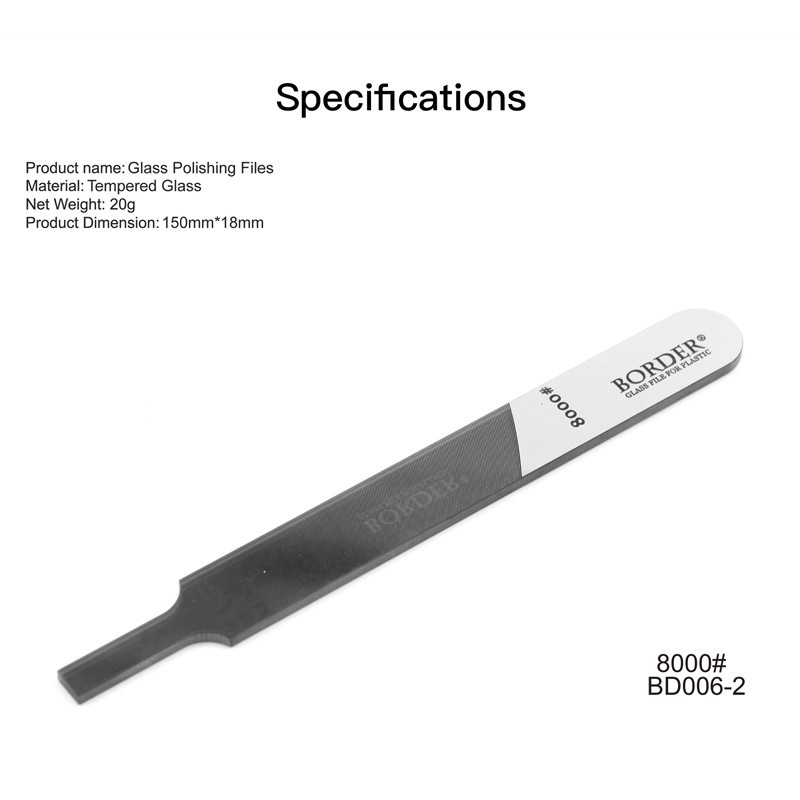 BORDER MODEL 0006-2 Glass Polishing Files for Models (8000) CAM ZIMPARA