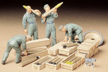 TAMIYA 35188 1/35 German Tank Ammo-Loading Crew İKİNCİ DÜNYA ALMAN TANK PERSONELİ FİGÜR MAKETİ