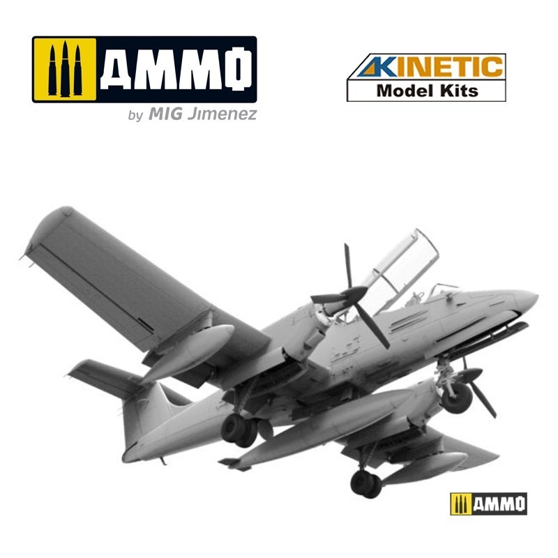 KINETIC MODEL 48078 1/48 IA 58 Pucará Savaş Uçağı Maketi