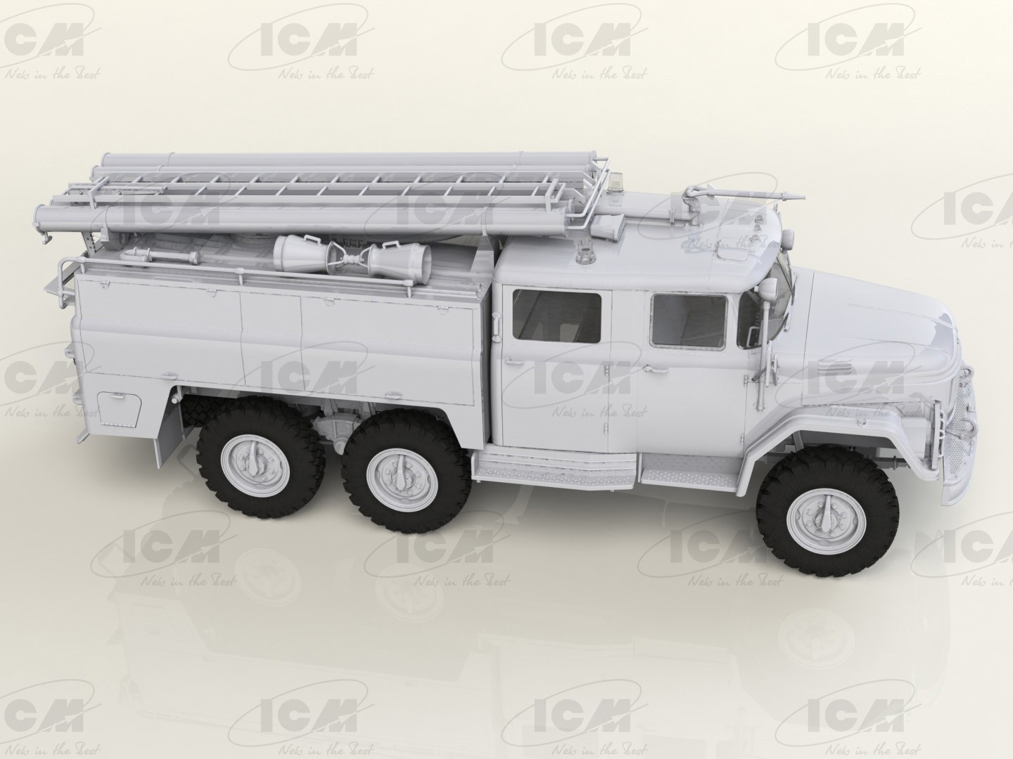 ICM 35519 1/35 AC-40-137A SOVYET İTFAİYE KAMYONU MAKETİ