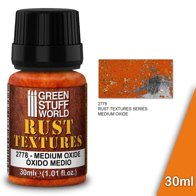 GREEN STUFF WORLD 2778 Rust Textures - MEDIUM OXIDE RUST 30ml - ARA TON PASLI YÜZEY DOKUSU