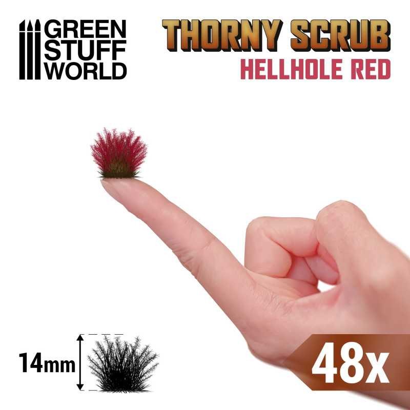 GREEN STUFF WORLD 11505 Thorny Scrubs -  HELLHOLE RED - CEHENNEM KIRMZISI