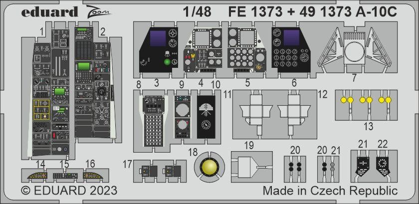 EDUARD FE1373 1/48 A-10C KOKPİT DETAY SETİ