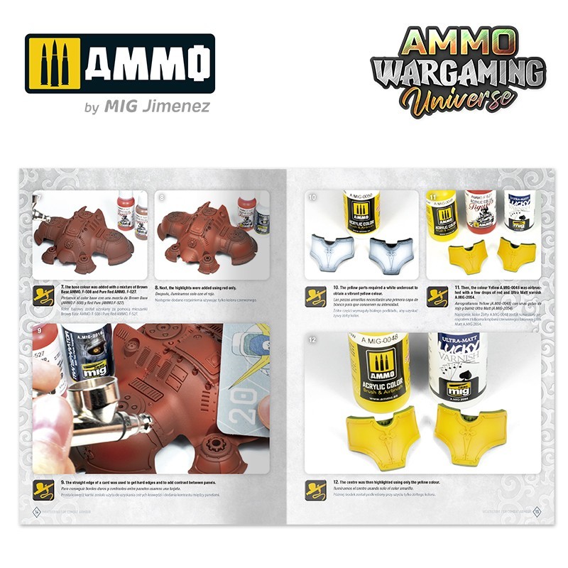 AMMO MIG 6922 WARGAMING UNIVERSE Book 03 Weathering Combat Armour - SAVAŞ ZIRHLARI ESKİTME TEKNİKLERİ KİTABI