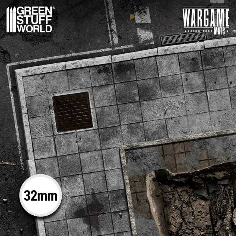 GREEN STUFF WORLD 5864 Neoprene Mat Ground Zero District (56x76cm) - MASAÜSTÜ OYUN MATI