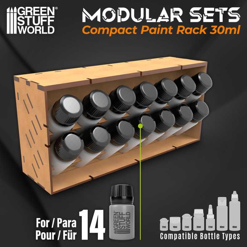 GREEN STUFF WORLD 14173 Vertical Paint Organizer 30ml COMPACT -14'LÜ BOYA STANDI 30 ML