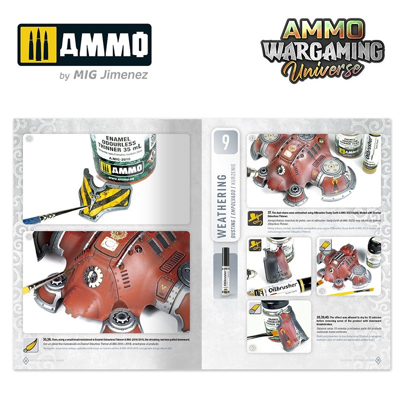 AMMO MIG 6922 WARGAMING UNIVERSE Book 03 Weathering Combat Armour - SAVAŞ ZIRHLARI ESKİTME TEKNİKLERİ KİTABI
