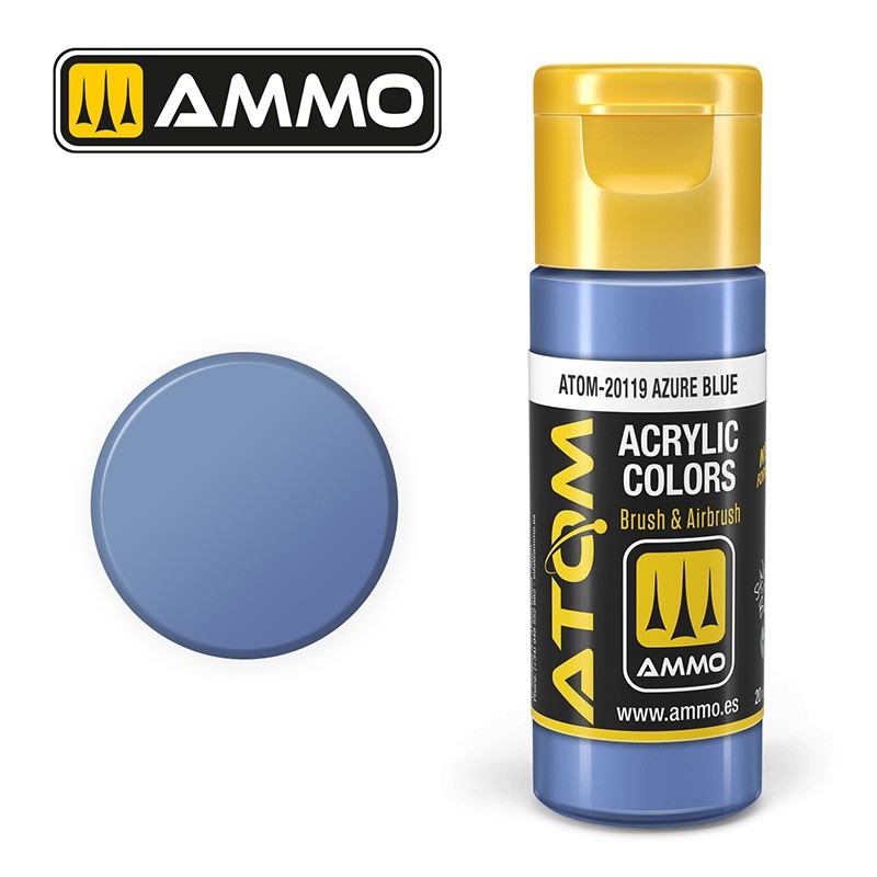 AMMO MIG ATOM 20119 Azure Blue AKRİLİK MAKET BOYASI