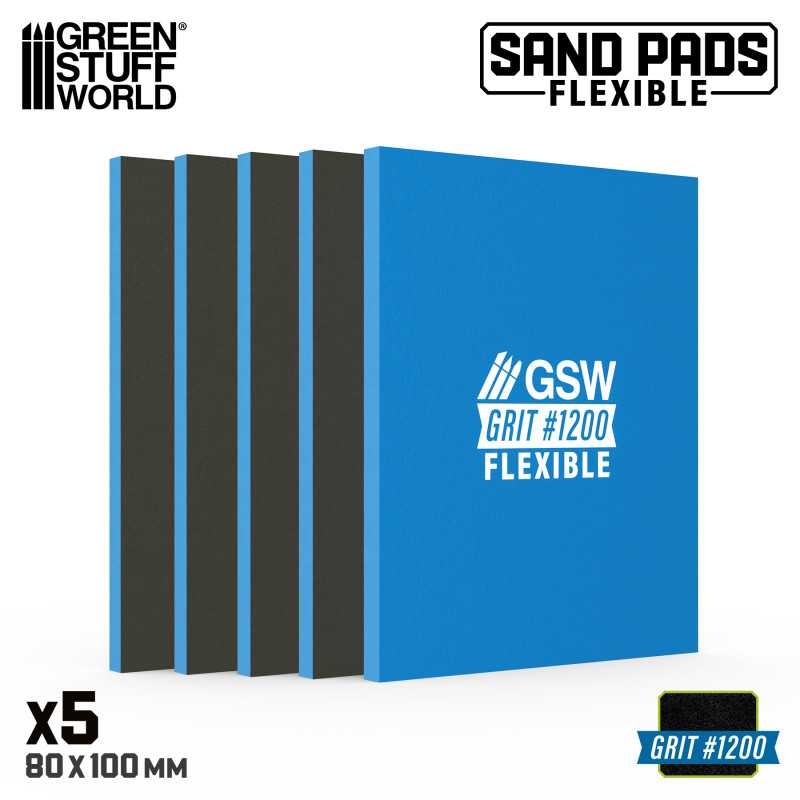 GREEN STUFF WORLD 13612 Flexible Sanding Pads 1200 grit - 1200 NUMARA ESNEK SÜNGER ZIMPARA