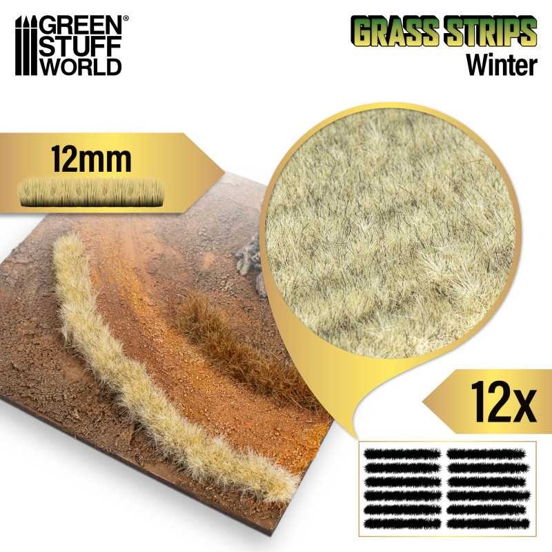 GREEN STUFF WORLD 13451 Grass Strips 12 mm - Winter