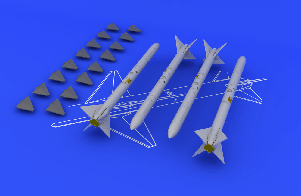 EDUARD 648069 1/48 AIM-7M Sparrow HAVADAN HAVAYA FÜZE